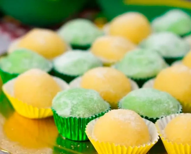 Brigadeiros de Milho e Limão